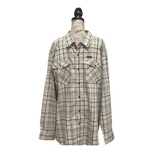 Wrangler shirt utility outdoor button down long sleeve plaid 2XL